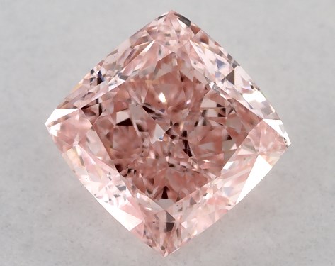 IGI 0.48 Carat Fancy Vivid Pink-VS1 Cushion Modified Cut Lab-Grown Diamond